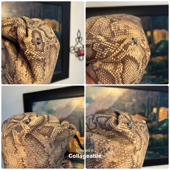 Furla Python Embossed Shoulder Bag - Picture 13 of 17